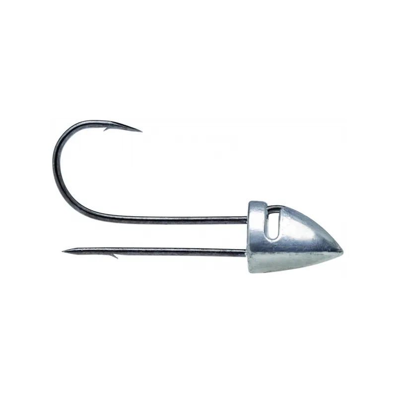 Illex Straight Jig Head Natural – Tête Plombée pour Leurres Souples