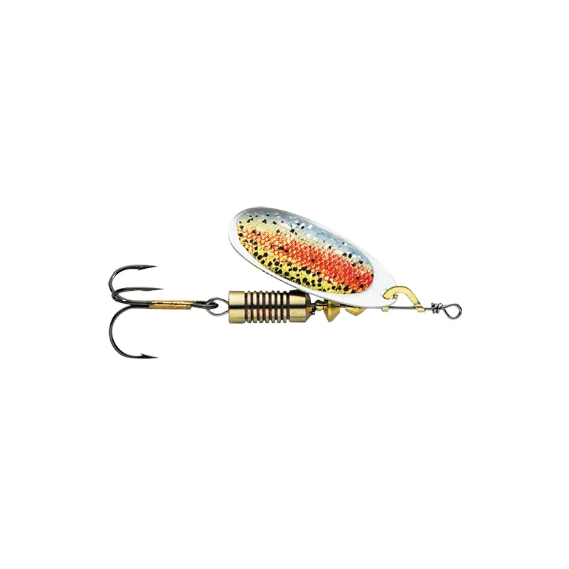 DAM Effzett Nature Truite Arc-en-Ciel – Cuiller Tournante – 3 à 6 g