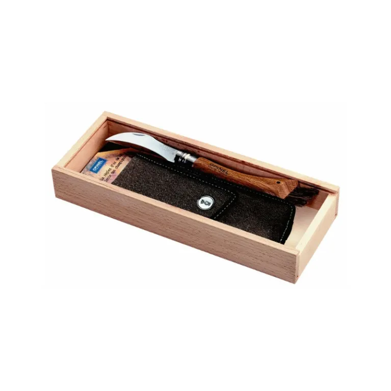 COUTEAU OPINEL A CHAMPIGNON N.8 PLUMIER MANCHE CHENE