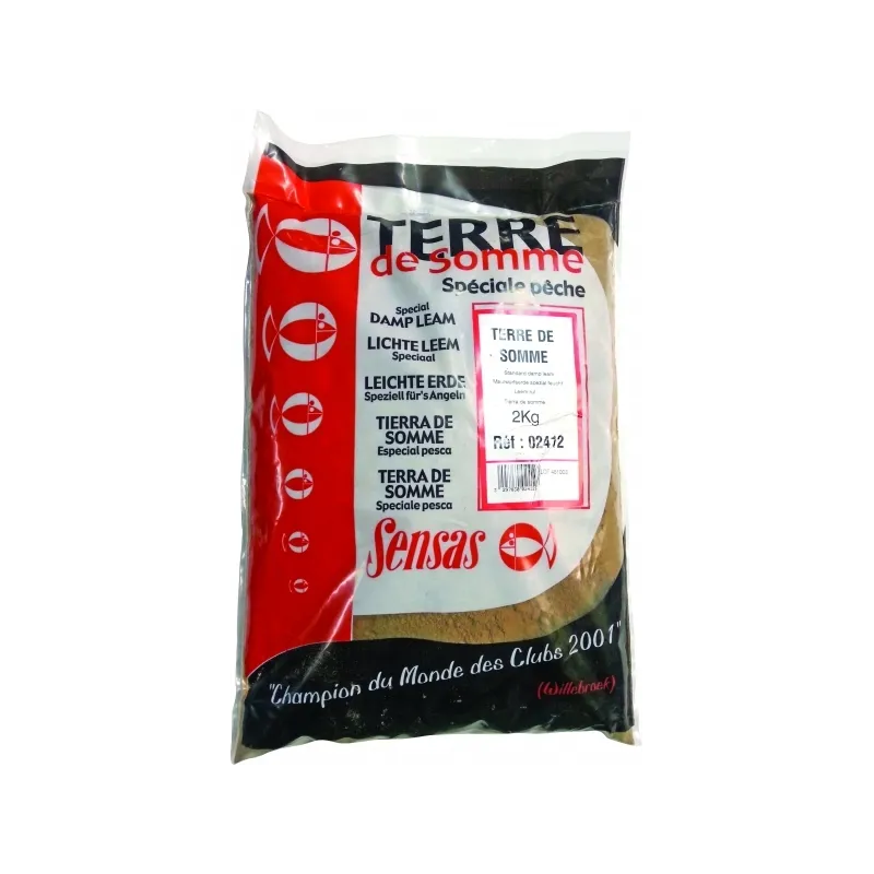 Sensas Terre de Somme 2 kg – Terre Fine pour Amorce