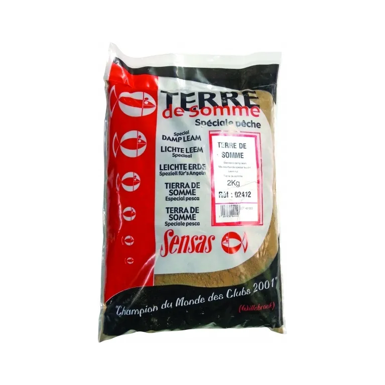 Sensas Terre de Somme 2 kg – Terre Fine pour Amorce