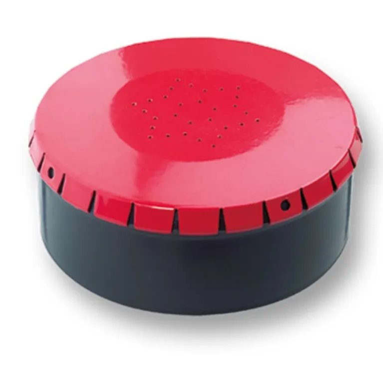 BOITE A ASTICOT TIC TAC DAM NOIRE ET ROUGE