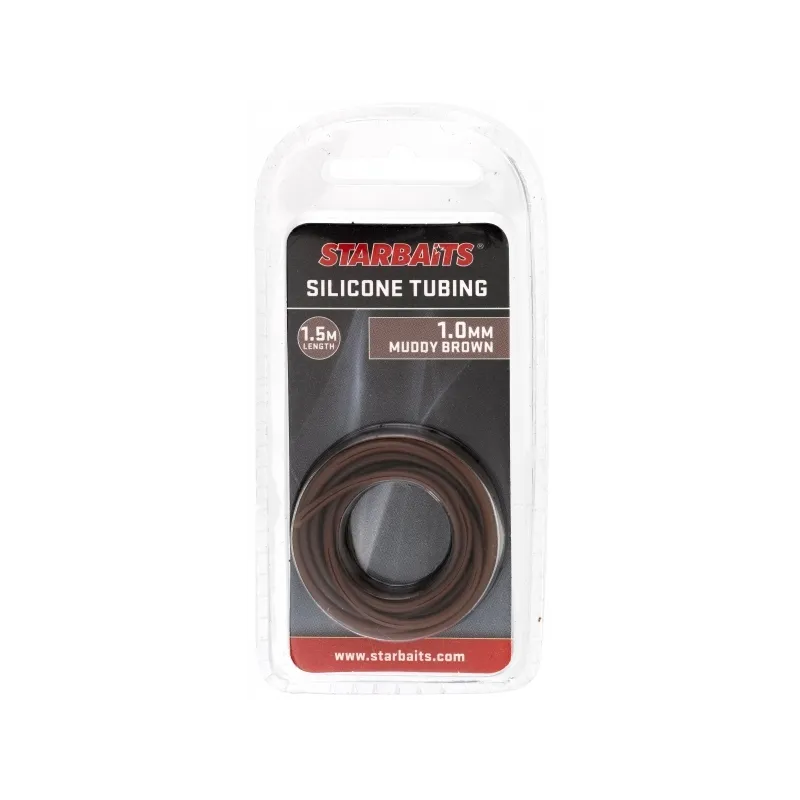 Starbaits Silicone Tubing 1 mm – Muddy Brown 1,50 m