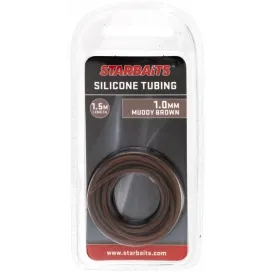 SILICONE TUBING MUDDY BROWN STARBAITS