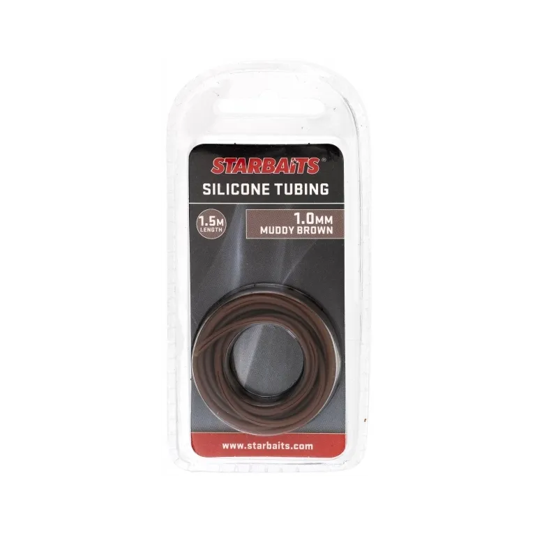 SILICONE TUBING MUDDY BROWN STARBAITS
