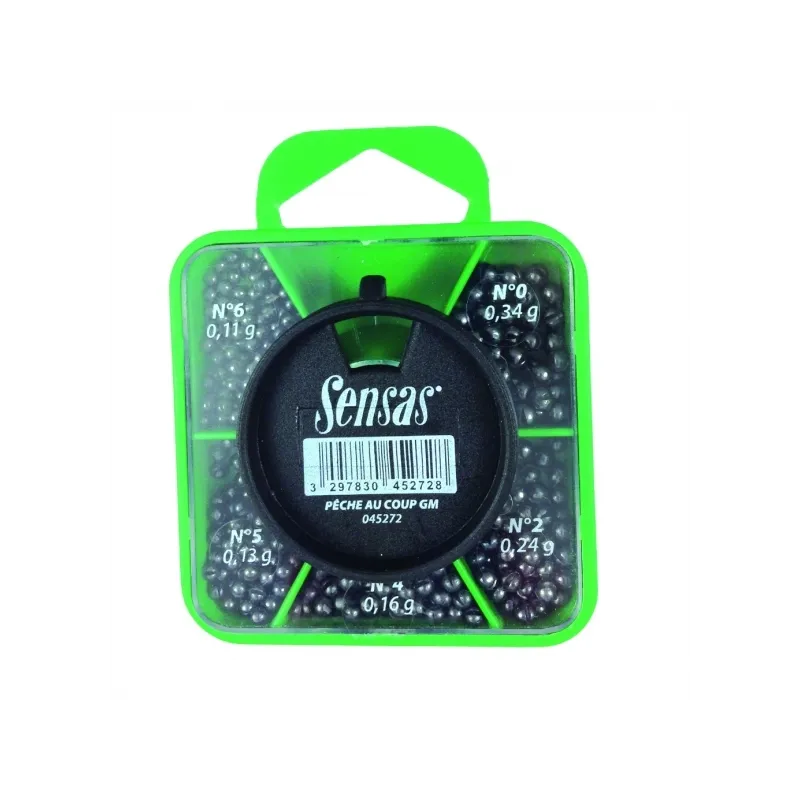 Sensas Plombs Boîte Distributrice GM – Assortiment 5 tailles