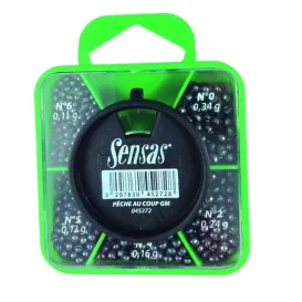 PLOMB SENSAS BOITE DISTRIBUTRICE PECHE AU COUP GROSSE TAILLE 6 A 0
