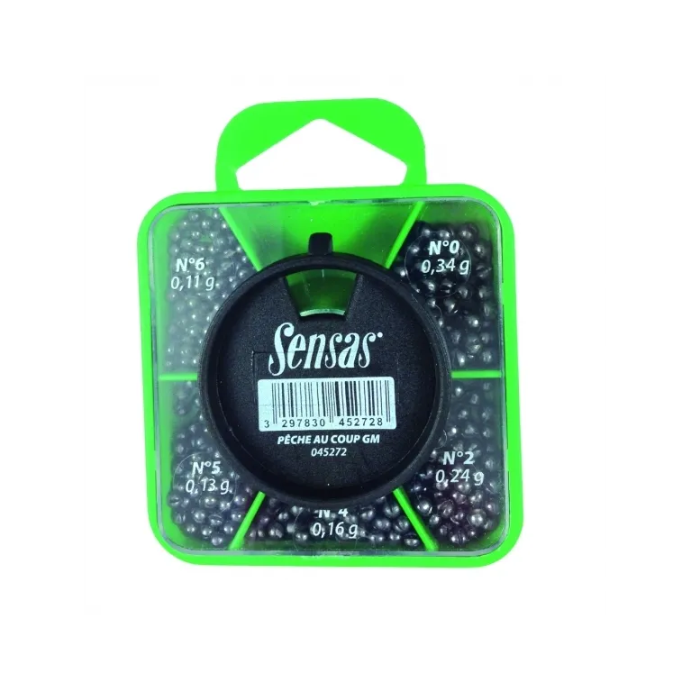 PLOMB SENSAS BOITE DISTRIBUTRICE PECHE AU COUP GROSSE TAILLE 6 A 0