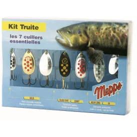 Mepps Kit Truite – Assortiment de 7 cuillers