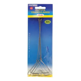 Flashmer Clipots Triangulaires 16 cm – Inox par 5