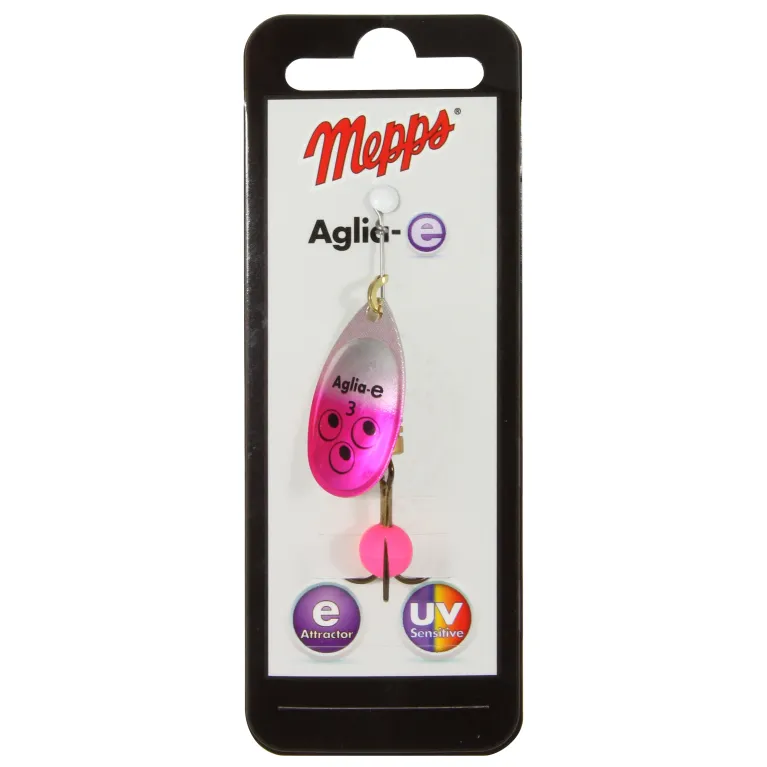 Mepps Aglia-E Rose N°4 – Cuiller tournante 9 g
