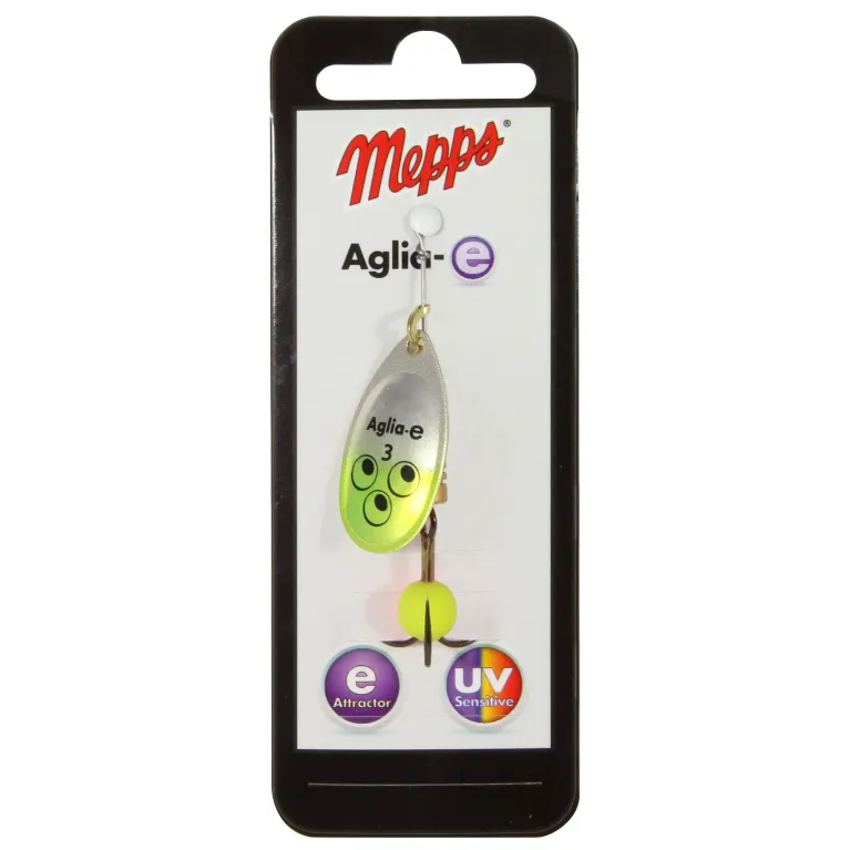 Mepps Aglia-E Chartreuse N°4 – Cuiller tournante 9 g