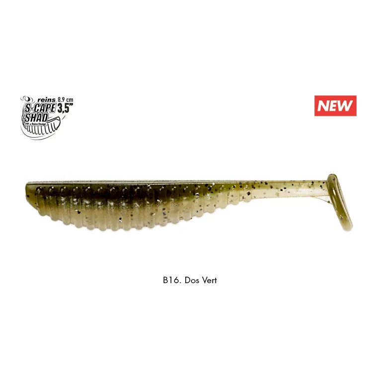Reins S-Cape Shad 3.5" – Leurre souple 89 mm