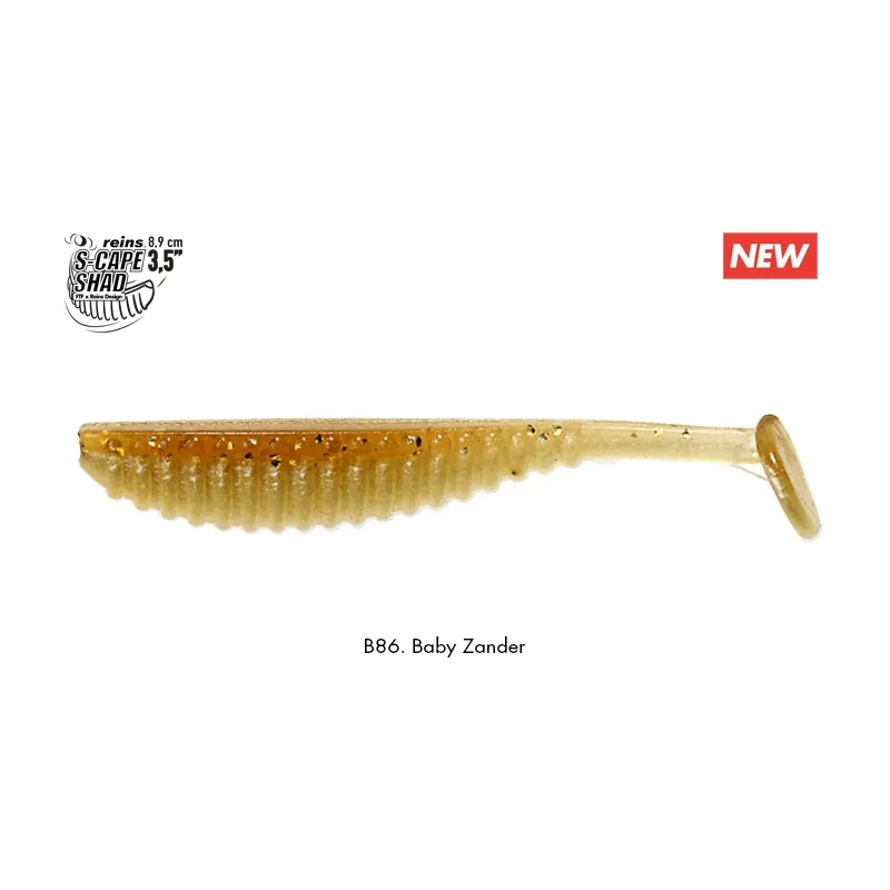 Reins S-Cape Shad 3.5" – Leurre souple 89 mm