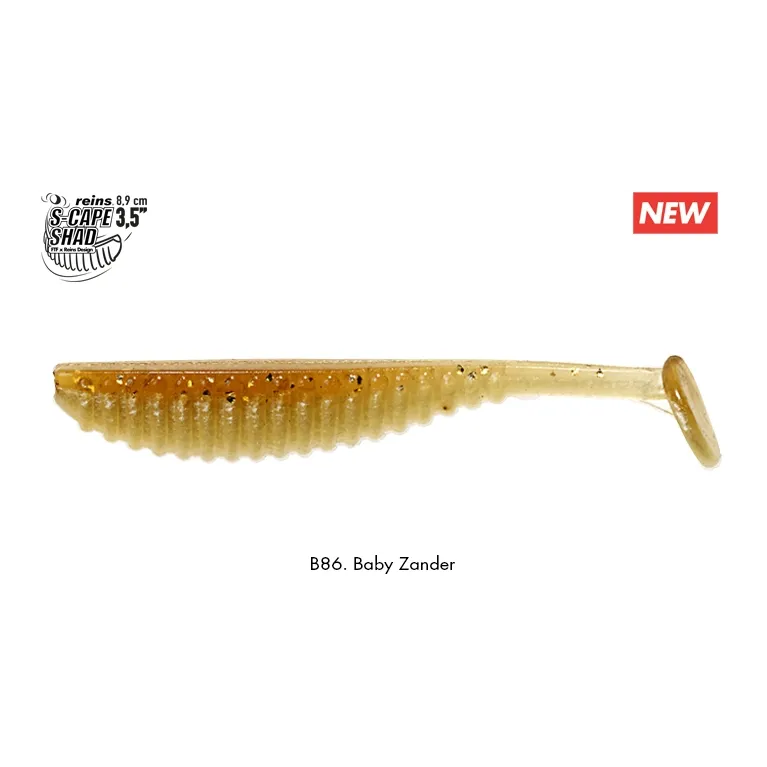 Reins S-Cape Shad 3.5" – Leurre souple 89 mm