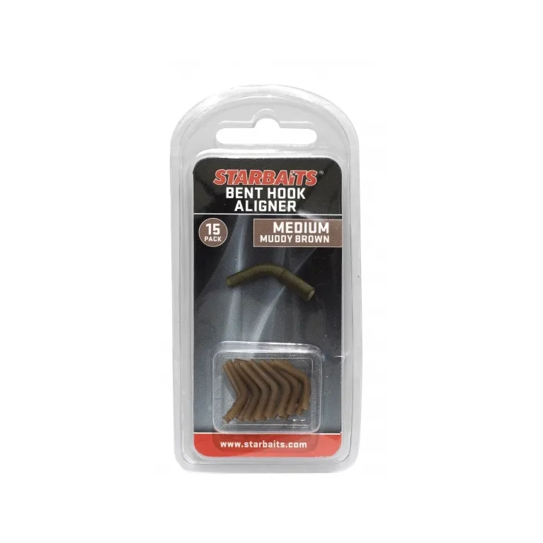 Starbaits Aligner Bent Hook Muddy Brown – Aligneur souple