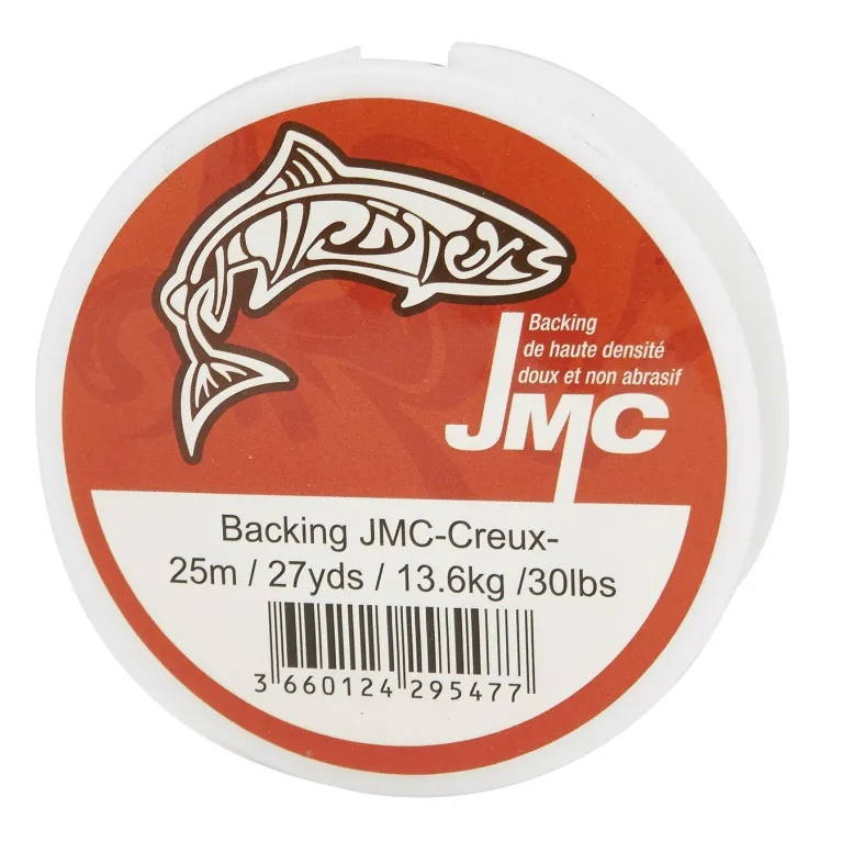 JMC Backing Blanc 20 lb – 50 m pour moulinet mouche