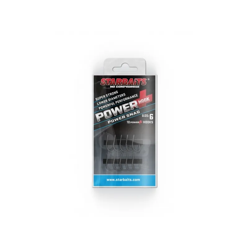 Starbaits Power Hook Power Snag – Hameçon carpe ultra résistant