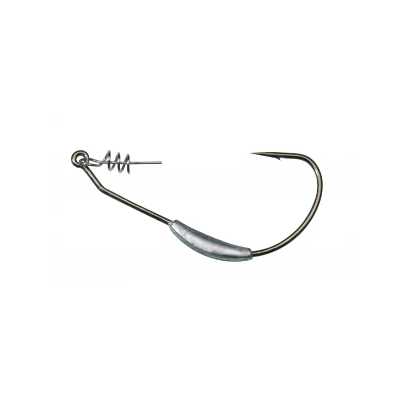 Gunki Hameçon Texan Lesté – Zinc avec vis Screw