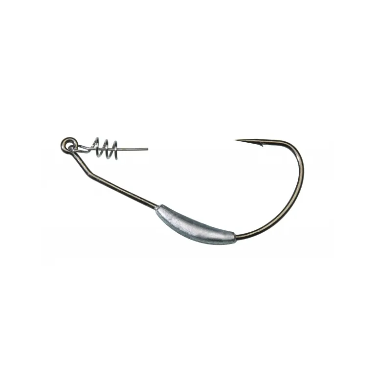 Gunki Hameçon Texan Lesté – Zinc avec vis Screw