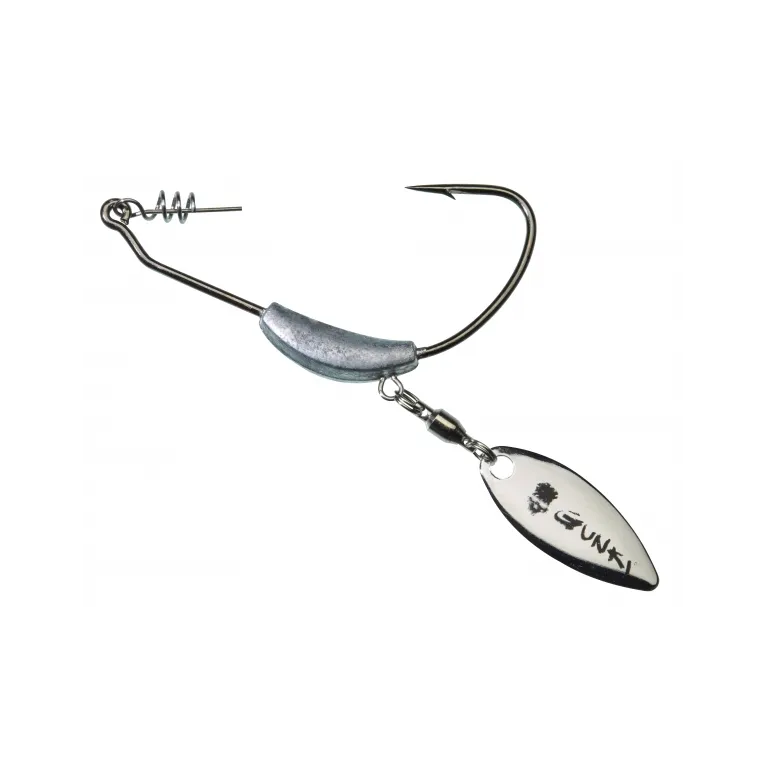 Gunki Hameçon Texan Flash Lesté – Palette et lest Zinc