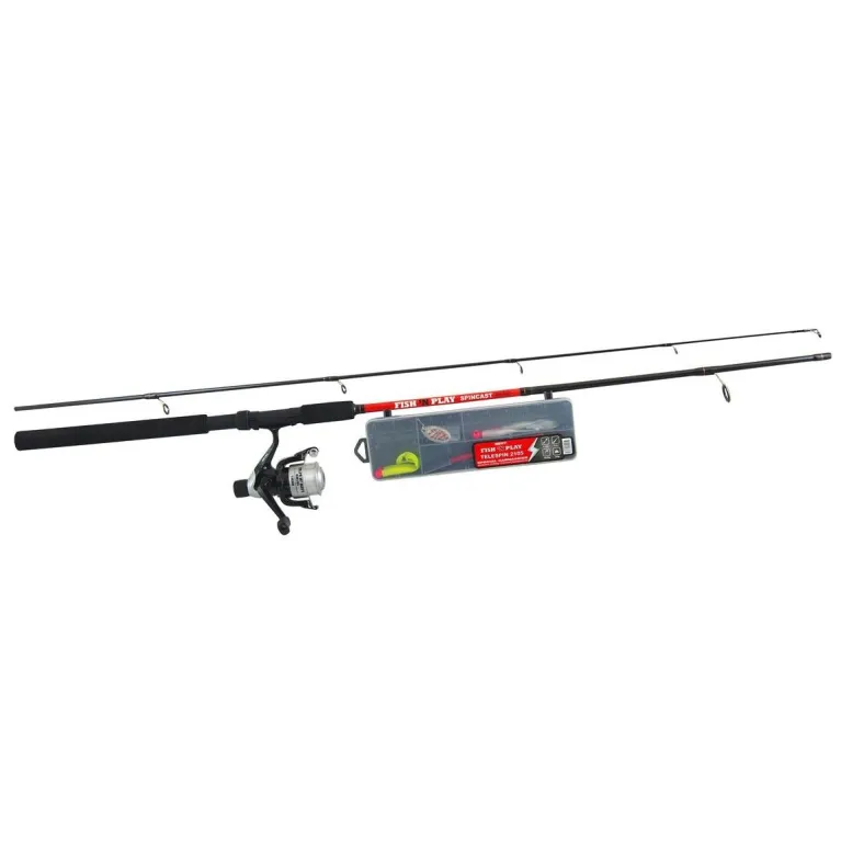 ENSEMBLE SRT CANNE + MOULINET KIT FISH'N PLAY SPINCAST 2102