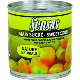 Sensas Maïs Boîte Sucré Nature – Maïs doux pour la pêche