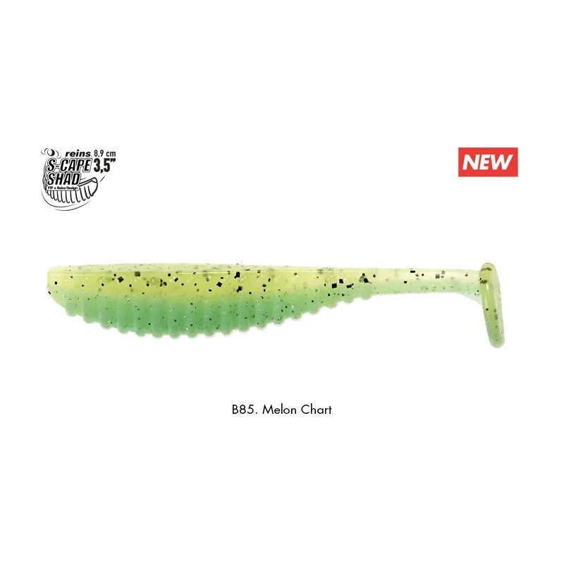 Reins S-Cape Shad 3.5" – Leurre souple 89 mm