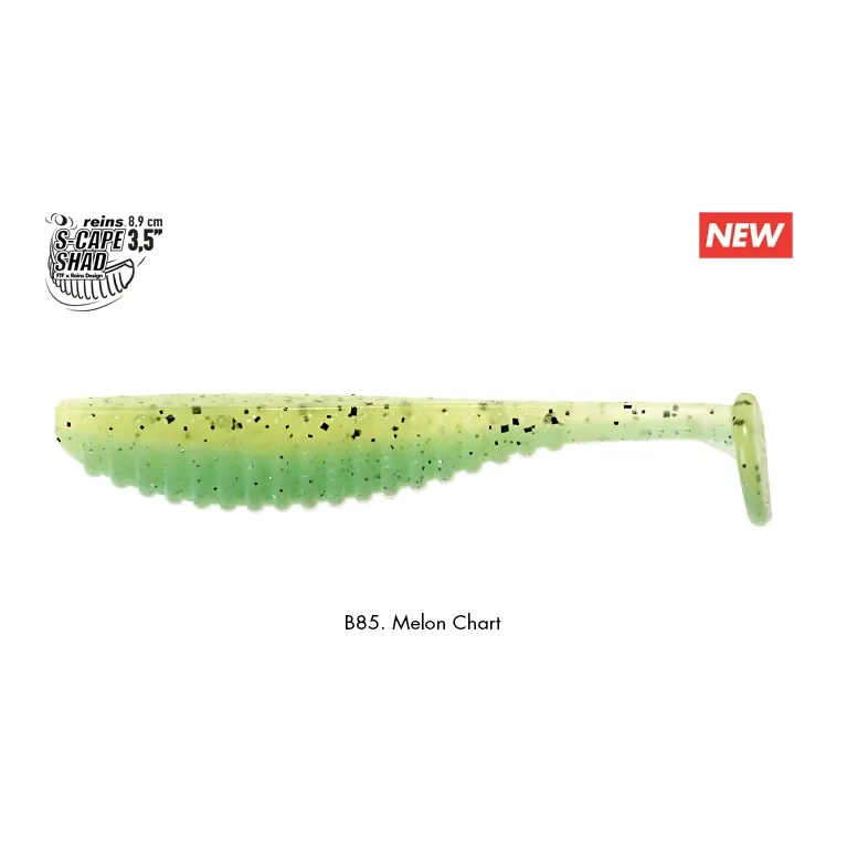 Reins S-Cape Shad 3.5" – Leurre souple 89 mm