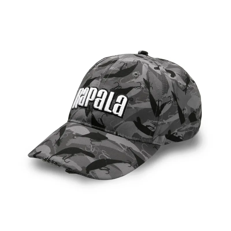 Rapala Casquette à LED Camou – Casquette camouflage