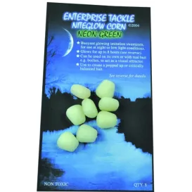 Enterprise Tackle Maïs Phospho Vert – Mini maïs flottant phosphorescent x12