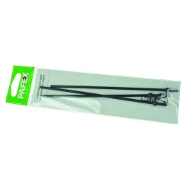 Anti-Emmêleur Droit Pafex Noir avec Perle Rotative – 5 à 40 cm