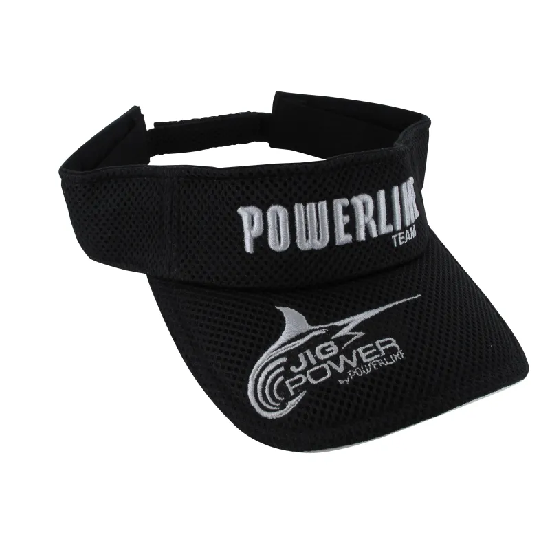 Powerline Visière – Noire avec logo blanc