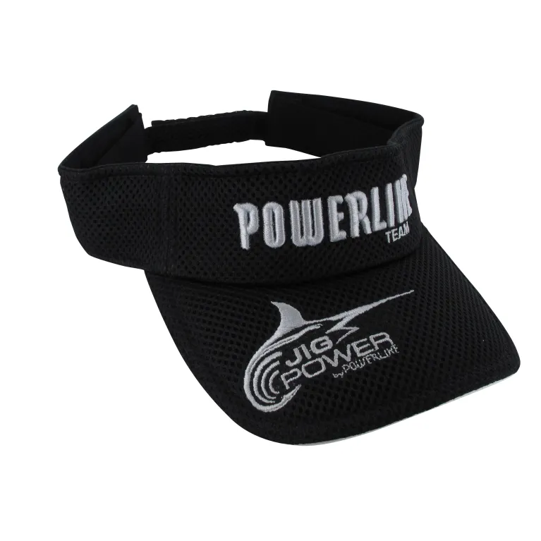 Powerline Visière – Noire avec logo blanc