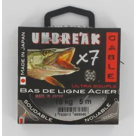 BAS DE LIGNE ACIER THERMOSOUDABLE POWERLINE UNBREAK'CABLE