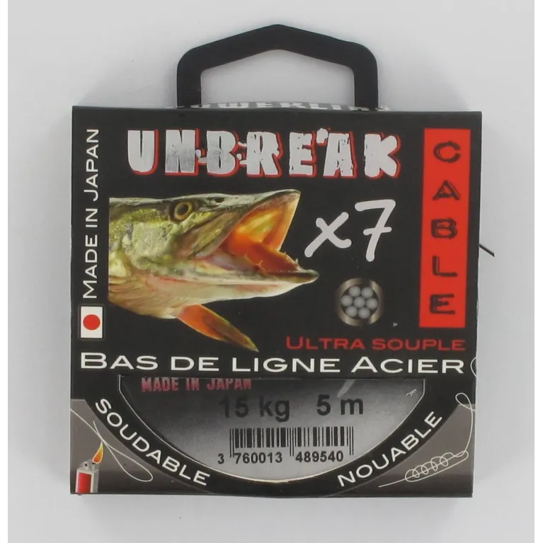BAS DE LIGNE ACIER THERMOSOUDABLE POWERLINE UNBREAK'CABLE
