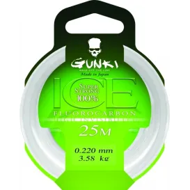 Gunki Fluorocarbone Ice 25 m – Fluorocarbone PVDF