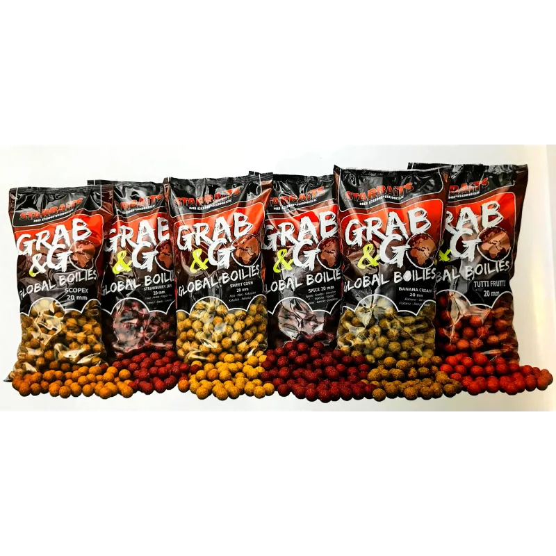 Starbaits Grab & Go Global 20 mm – Bouillettes carpe 2,5 kg