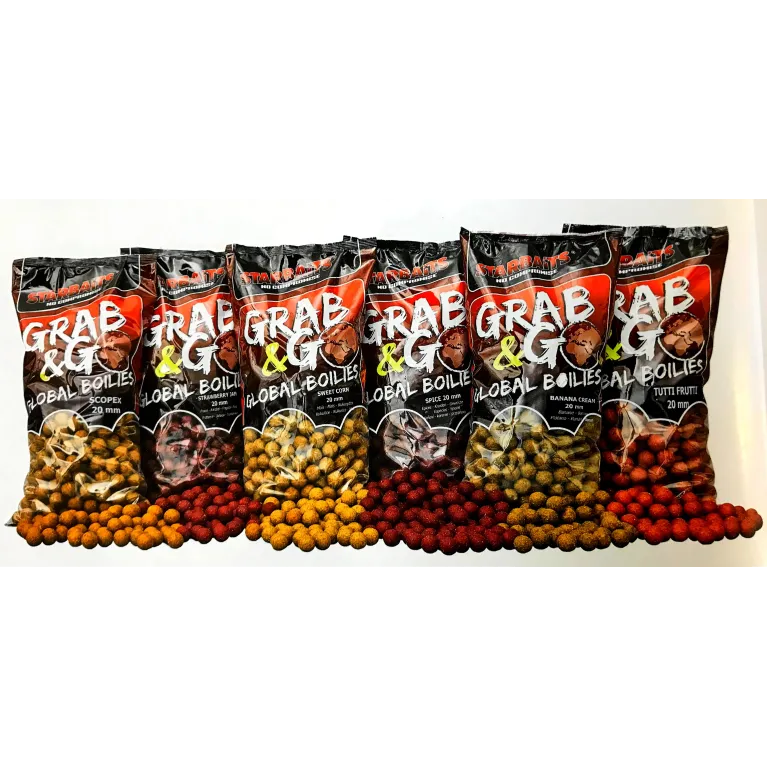 Starbaits Grab & Go Global 20 mm – Bouillettes carpe 2,5 kg