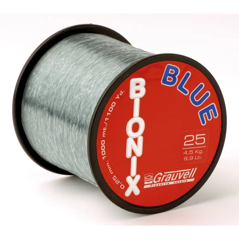 Nylon Grauvell Bionix Blue 1000 m – Fil de Pêche Copolymère 35/100