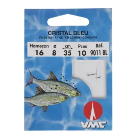 VMC Hameçon Monté Cristal Bleu – Bas de ligne 35 cm