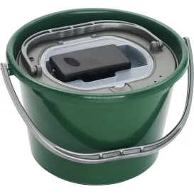 SEAU VIVIER PLASTILYS 13 LITRES AVEC AERATEUR GREEN