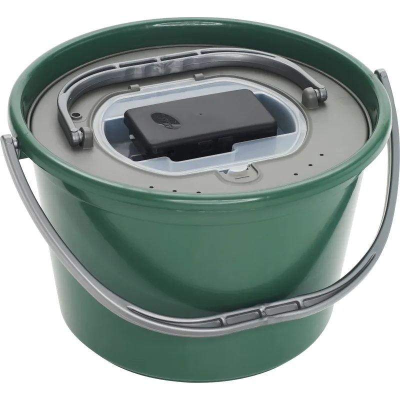 Plastilys Seau Vivier Green 18 L – Vivier avec aérateur à piles