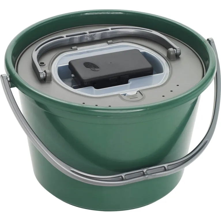 Plastilys Seau Vivier Green 18 L – Vivier avec aérateur à piles
