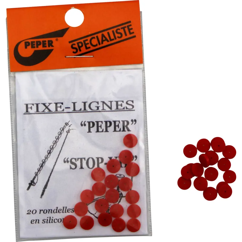 Rondelles Peper – Stop-vif silicone x20