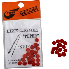 Rondelles Peper – Stop-vif silicone x20