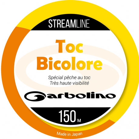 NYLON GARBOLINO STREAMLINE TOC-MONO BICOLORE ORANGE/JAUNE150 M