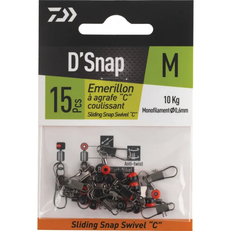 Daiwa Prorex Agrafe Coulissante – Sliding Snap Swivel C