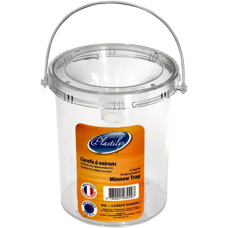 Plastilys Carafe à Vairon 1,9 L – Piège à petits poissons