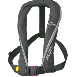 GILET SAUVETAGE PILOT PLASTIMO 165N ZIP AUTO NOIR